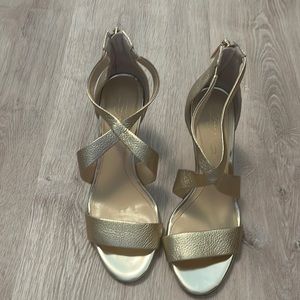 Vince Camuto Gold Evening Shoe